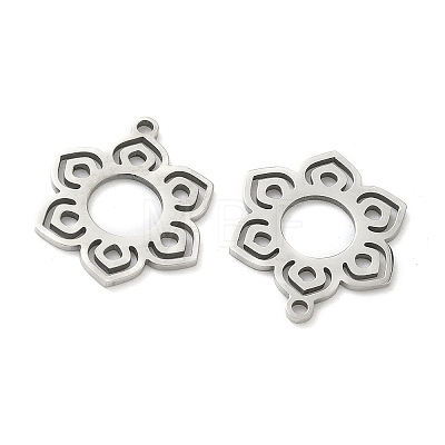 Hollow 201 Stainless Steel Pendants STAS-F337-10B-P-1
