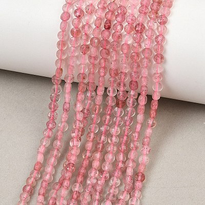Natural Strawberry Quartz Beads Strands GG-NH0007-B02-01-1