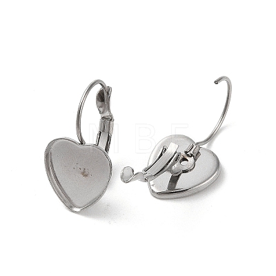 304 Stainless Steel Hoop Earrings Findings STAS-K278-09P-1