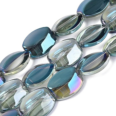 Electroplate Glass Beads Strands EGLA-Q134-02A-B04-1