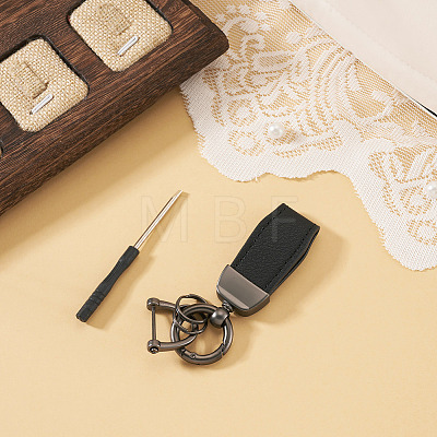 PU Leather Keychains KEYC-TADJ0009-03B-01-1