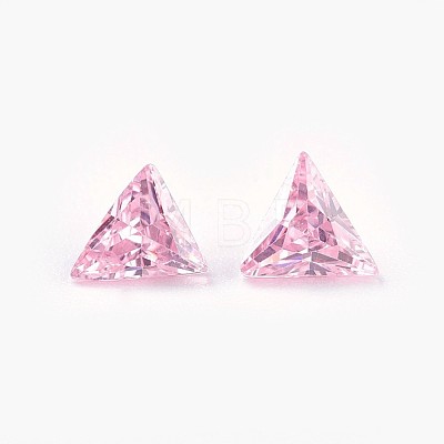 Cubic Zirconia Pointed Back Cabochons ZIRC-WH0001-A02-1