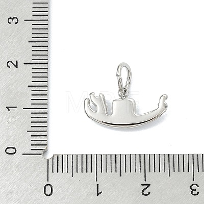 304 Stainless Steel Pendants STAS-A145-03F-P-1