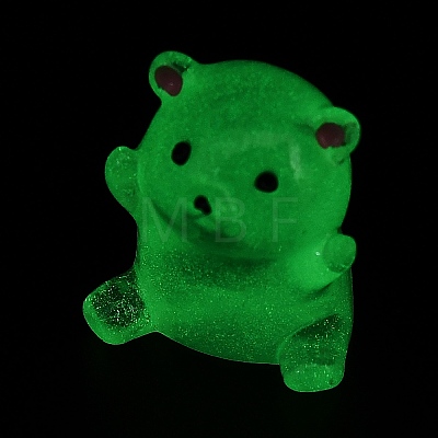 Bear Luminous Resin Display Decorations DJEW-F023-A06-1