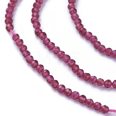 Faceted Glass Beads Strands G-F619-09D-2mm-1