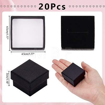 Kraft Cotton Filled Cardboard Paper Jewelry Gift Boxes LS-CBOX-WH0003-01A-1