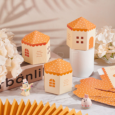 Paper Small House Gift Boxes CON-WH0088-55B-1