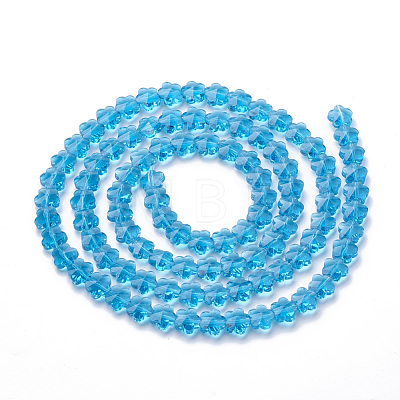 Transparent Glass Beads GLAA-Q066-10mm-C18-1
