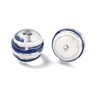 Transparent Glass Enamel Beads GLAA-P078-01A-05-1