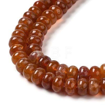 Natural Fire Crackle Agate Beads Strands G-G0004-A01-B-1