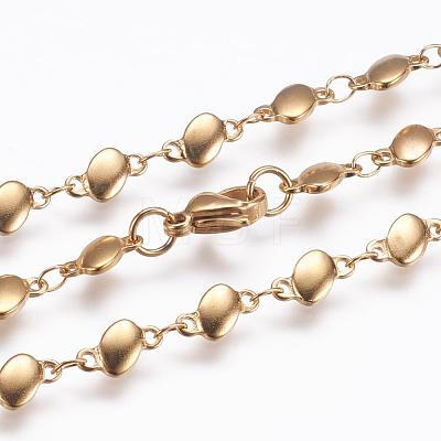 304 Stainless Steel Chain Necklaces STAS-P164-03G-1
