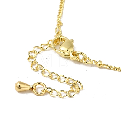 Brass Micro Pave Clear Cubic Zirconia Pendants Necklaces NJEW-K269-05G-06-1