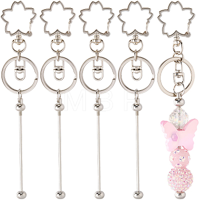 10Pcs Alloy Keychain Clasps KEYC-SC0001-79C-1