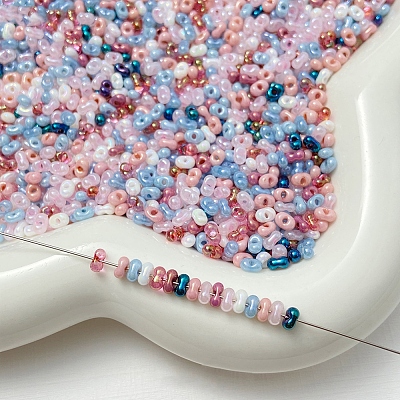 Transparent Glass Seed Beads FIND-U017-18A-1