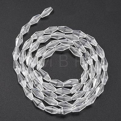 Glass Beads Strands GLAA-R026-8x4mm-15-1