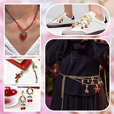 40Pcs Alloy Enamel Shoes Charms HJEW-PH02499-1
