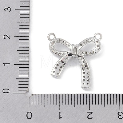 Brass Micro Pave Clear Cubic Zirconia Pendants KK-U008-01B-P-1