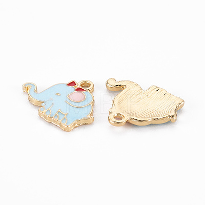 Alloy Enamel Pendants ENAM-N048-007A-1