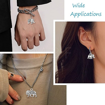 45Pcs 9 Styles Tibetan Style Alloy Pendants FIND-YW0011-10-1