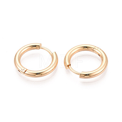 304 Stainless Steel Hoop Earrings EJEW-T048-24A-G-1