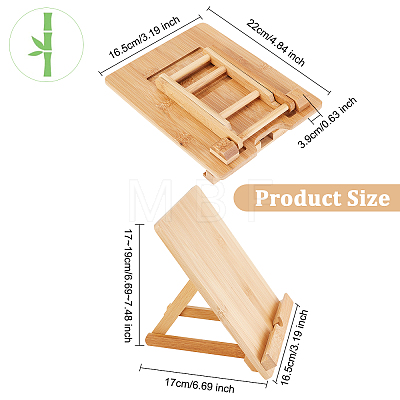 Bamboo Mobile Phone Holders AJEW-WH0248-140-1