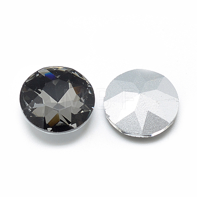 Pointed Back Glass Rhinestone Cabochons RGLA-T029-14mm-07-1