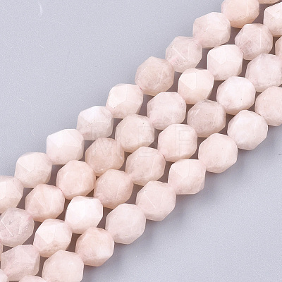 Natural Pink Morganite Beads Strands X-G-T108-28B-1