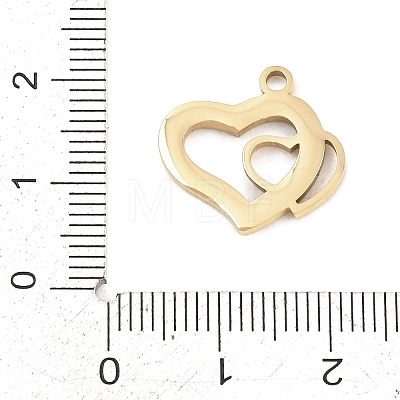304 Stainless Steel Enamel Pendants STAS-P447-05B-G-1