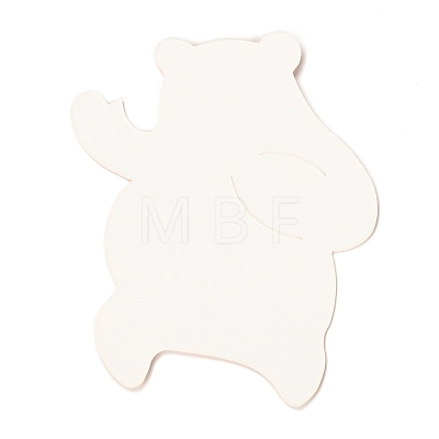 Bear Shape Paper Candy Lollipops Cards CDIS-I003-04-1