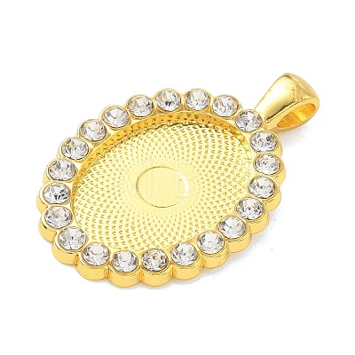Alloy Rhinestone Pendant Cabochon Settings RB-CBA40A4-02G-01-1