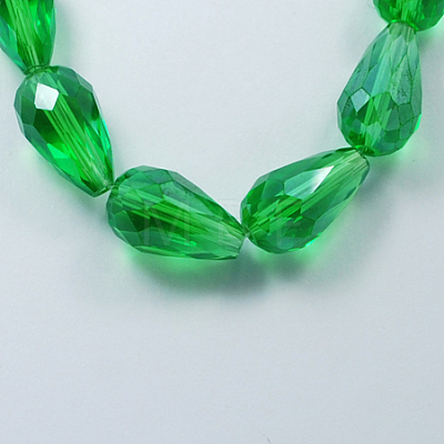 Electroplate Glass Beads Strands X-EGLA-R008-15x10mm-3-1