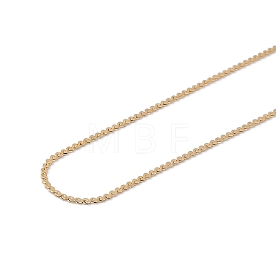 Ion Plating(IP) 304 Stainless Steel Serpentine Chain Necklace for Men Women NJEW-G076-01C-G-1