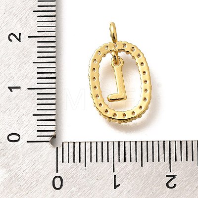 Brass Micro Pave Cubic Zirconia Pendants ZIRC-P123-01G-L01-1