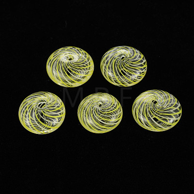 Transparent Handmade Blown Glass Globe Beads GLAA-T012-18-1