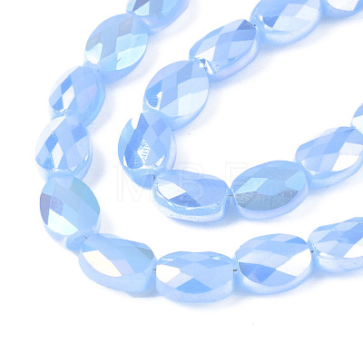 Electroplate Glass Beads Strands EGLA-S194-11A-B01-1