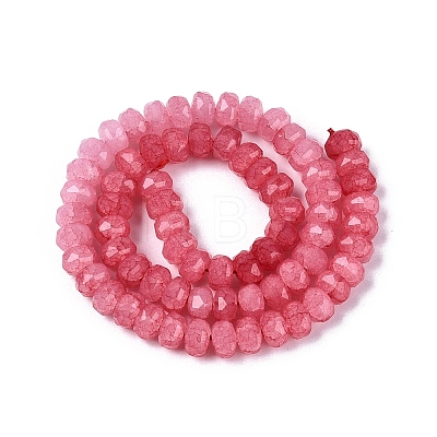 Imitation Jade Crackle Glass Beads Strands GLAA-N068-01A-A12-1