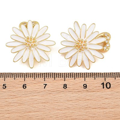 Brass Enamel Fold Over Clasps KK-CBAA0F5-02G-1