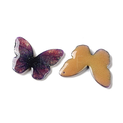 Trsnaprent Epoxy Resin Pendants RE-CBA2911-01G-1