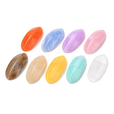 Two-Tone Imitation Gemstone Acrylic Beads AC-CBA7B05-02-1