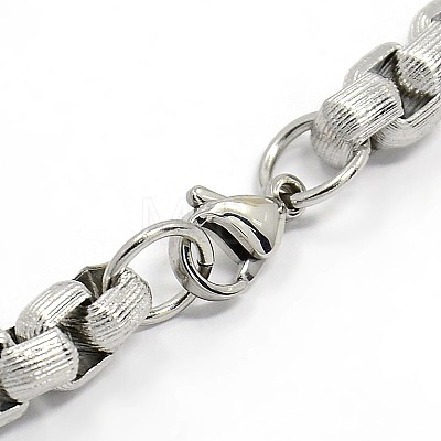 Trendy 304 Stainless Steel Venetian Chain Bracelets STAS-A028-B030P-1