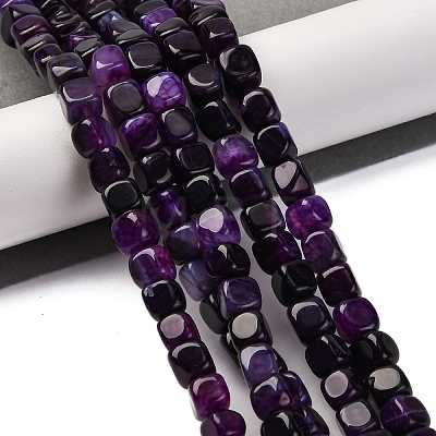 Natural Dragon Veins Agate Beads Strands G-G177-E10-01-1