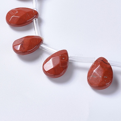 Natural Red Jasper Beads Strands G-G822-13B-1