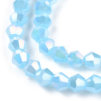 Imitation Jade Electroplate Glass Beads Strands LS-EGLA-A039-J2mm-B03-1