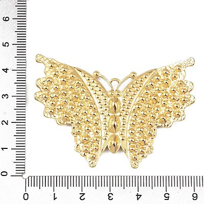 304 Stainless Steel with Rhinestone Big Pendants STAS-Z186-08G-01-1