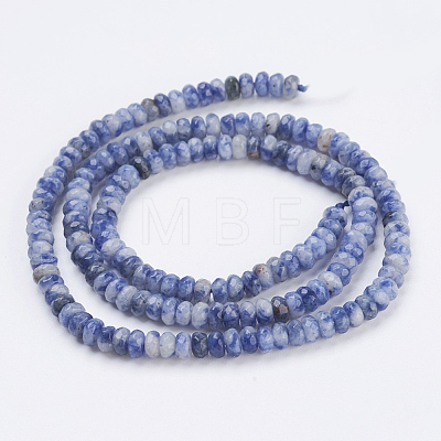 Natural Blue Spot Jasper Beads Strands G-K255-14-1