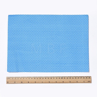 Polka Dot Pattern Printed A4 Polyester Fabric Sheets DIY-WH0158-63A-06-1