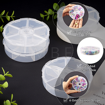 Yilisi 4Pcs Plastic Bead Containers CON-YS0001-04-1