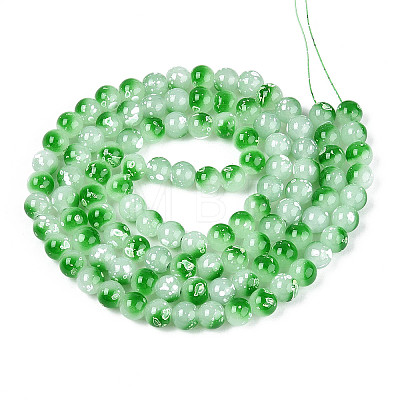 Baking Paint Glass Beads X1-DGLA-N015-8mm-09-1
