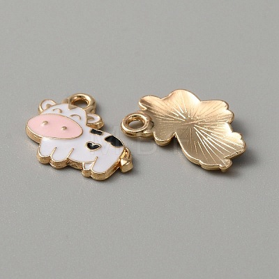 Alloy Enamel Pendants ENAM-WH0001-15KCG-02-1