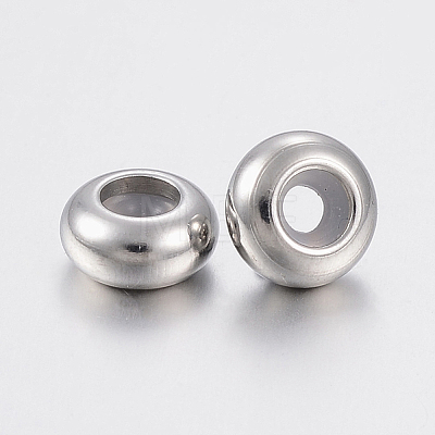 202 Stainless Steel Beads X-STAS-F148-6mm-07P-1